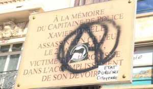 Xavier Jugelé: dégradation de la plaque à la mémoire du policier
