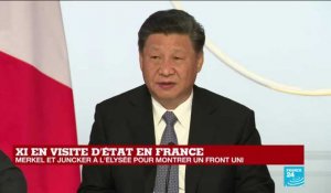 REPLAY - Discours de Xi Jinping lors de la réunion à l'Elysée avec Macron, Merkel et Juncker