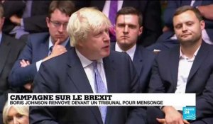 Boris Johnson renvoyé devant la justice pour mensonge