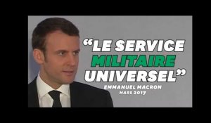 Macron promettait bien un service &quot;militaire&quot; universel