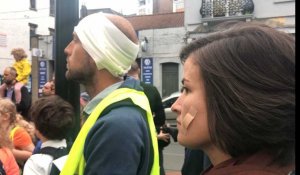 Schaerbeek: des manifestants se couchent à un carrefour contre l'insécurité routière