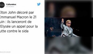 Elton John et Emmanuel Macron veulent mobiliser contre le sida à l'occasion de la Fête de la musique