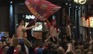 Ligue des champions: la joie dans les rues de Liverpool