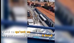 Un paquebot fou heurte un bateau amarré à Venise :  les images depuis le pont du bateau