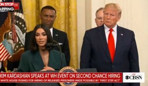 Kim Kardashian présente son projet pour les prisonniers devant Donald Trump (Vidéo) 