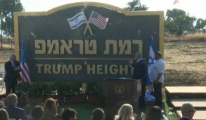 Golan: Netanyahu inaugure la colonie "Trump" en l'honneur du président américain