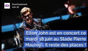 Elton John est en concert ce mardi 18 juin au Stade Pierre Mauroy. Il va ensuite recevoir la Légion d'honneur des mains d'Emmanuel Macron.
