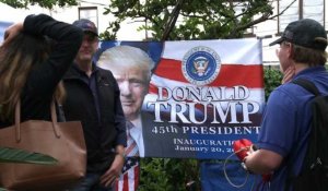 Les partisans de Trump campent dans le centre-ville d'Orlando