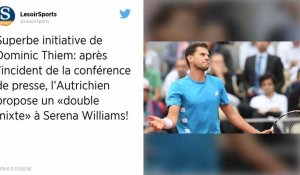 Tennis. Dominic Thiem propose un « double mixte » à S. Williams après l'incident de Roland-Garros