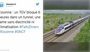 Après une panne d'électricité, un TGV bloqué six heures dans un tunnel, sans toilettes ni climatisation