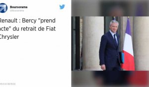 Fiat Chrysler retire son offre de fusion avec Renault faute d'accord du gouvernement français