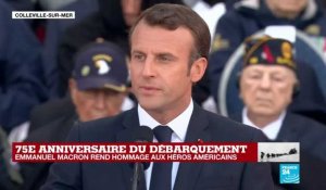 D-Day : Macron remercie en anglais les vétérans pour avoir libéré la France