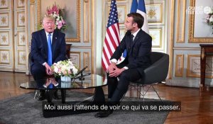 La conférence de presse de Donald Trump à la préfecture de Caen