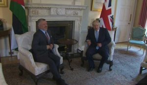 Le roi de Jordanie rencontre Boris Johnson à Downing Street
