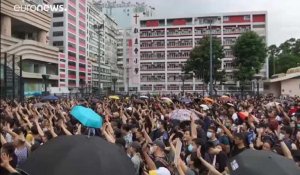 Hong Kong : les enseignants manifestent en soutien au mouvement pro-démocratie