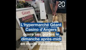 Tensions à l'hypermarché d'Angers, ouvert le dimanche-après-midi