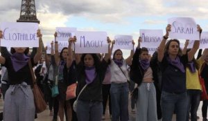 Paris: rassemblement pour dénoncer le 100e féminicide de l'année