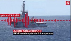 Italie: Les migrants de l'Open Arms débarquent à Lampedusa