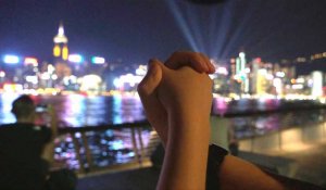 Hong Kong: une chaîne humaine pro-démocratie, 30 ans après la "Baltic Way"