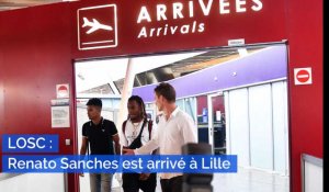 Mercato : le joueur de football Renato Sanches a atterri à l'aéroport de Lille-Lesquin