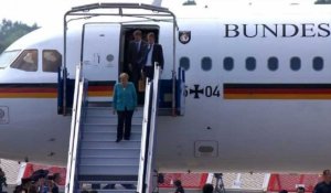 G7 de Biarritz: arrivée d'Angela Merkel, chancelière allemande