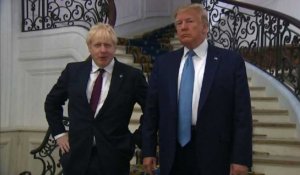 G7: Première rencontre entre Boris Johnson et Donald Trump