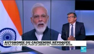L'Inde a révoqué l'autonomie du Cachemire pour le libérer du "terrorisme", selon Modi
