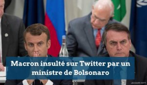 Macron insulté sur Twitter par un ministre de Bolsonaro
