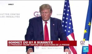 G7 à Biarritz : Trump juge réaliste une rencontre avec le président iranien