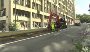 Affaissement de chaussée rue Belliard à Bruxelles: la circulation déviée