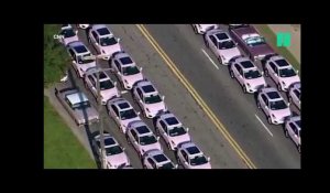 Pourquoi des centaines de Cadillac rose ont composé le cortège funéraire d&#39;Aretha Franklin