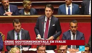 REPLAY - Le Premier ministre italien Giuseppe Conte s'exprime devant le Sénat