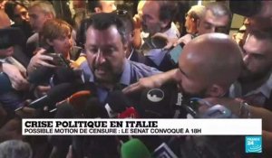 Crise politique en Italie : Matteo Renzi appelle à un front anti-Salvini
