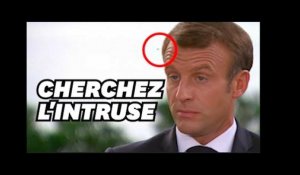 Macron embêté par une mouche en pleine interview avec Lapix