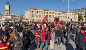 Manifestation à Toulon contre la réforme des retraites