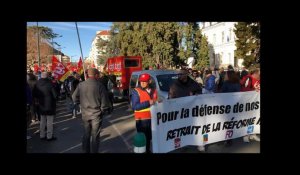 Manifestation contre la réforme des retraites le 9 janvier 2020 à Annecy