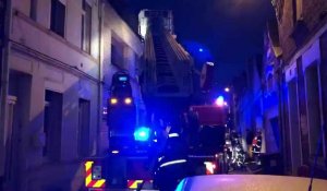 Un incendie perturbe la circulation au faubourg d'Isle à Saint-Quentin