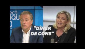 La primaire, &quot;un dîner de cons&quot;? Marine Le Pen répond à Dupont-Aignan