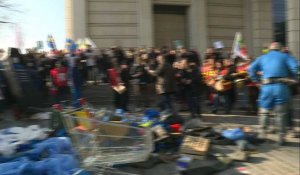Retraites: les égoutiers en colère devant Bercy