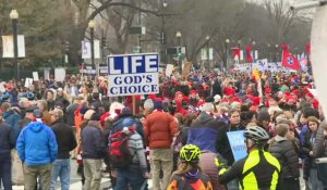 Les militants anti-avortement dans les rues de Washington pour la "Marche pour la vie"