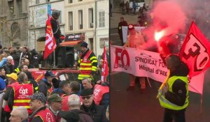 Retraites: des centaines de manifestants défilent à Marseille