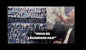 OM-Strasbourg: des avocats manifestent au stade Vélodrome