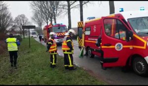 Le conducteur d'une fourgonnette grièvement blessé dans un accident à Ovillers-la-Boisselle