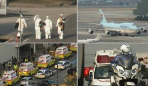 Coronavirus: un avion avec plus de 350 évacués sud-coréens de Wuhan atterrit à Séoul