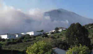 Incendies en Corse, perturbée par le vent