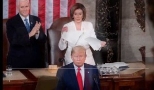 Discours de l'Union : Nancy Pelosi déchire le discours de Donald Trump devant le Congrès