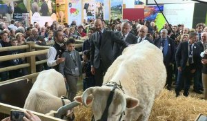 Édouard Philippe rencontre les éleveurs au Salon de l'Agriculture
