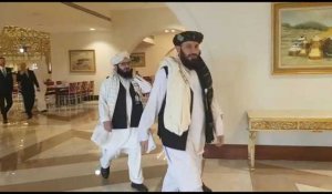 Des négociateurs talibans arrivent pour la signature de l'accord avec Washington