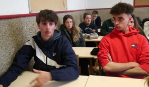 Les municipales avec les élèves de l'Institution Saint-Michel à Solesmes: les transports en question.?