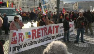Retraites: nouvelle journée de manifestation à Marseille